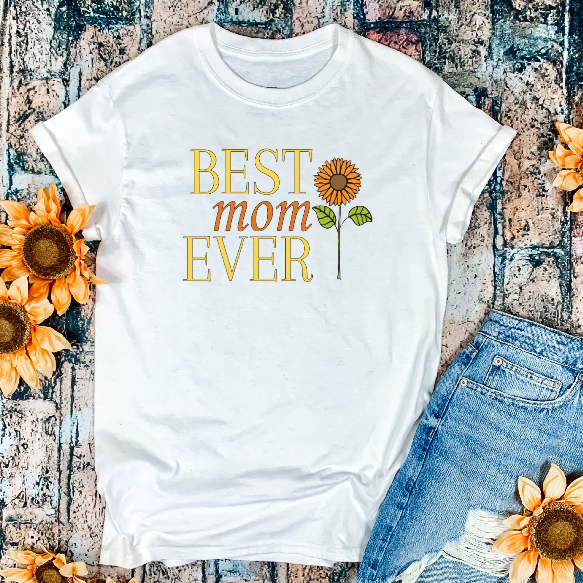 T-SHIRT BEST MOM EVER | M'or Sweets, image size:2380x2380